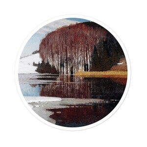 Vilhelms Purvitis - Spring Waters Aufkleber, Art History Sticker
