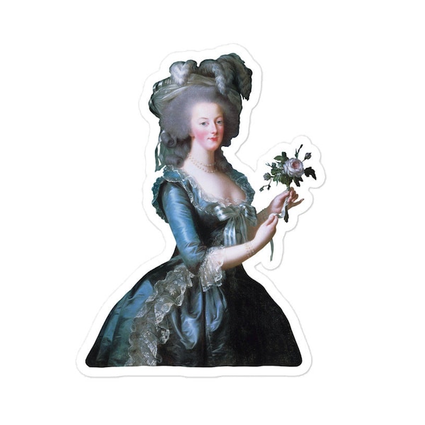 Marie Antoinette Sticker, Art Laptop Sticker