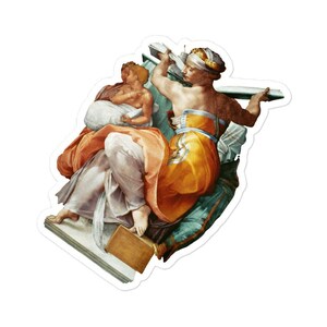 Michel-Ange Libyen Sibyl Sticker, mythologie grecque Autocollant bouteille d’eau