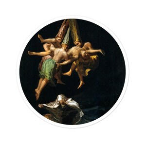 Adesivo Francisco Goya - Vôo das Bruxas, história da arte
