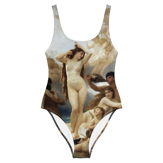 The Birth of Venus Swimsuit Aesthetic One Piece Swimsuit Etsy