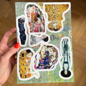 Hoja de pegatinas de Gustav Klimt