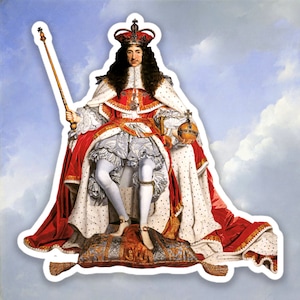 Sticker Charles II d'Angleterre, Sticker histoire, Sticker esthétique, Sticker ordinateur portable