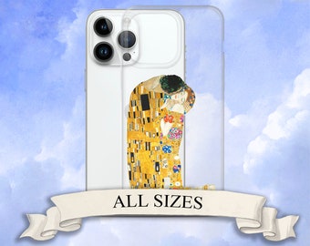 Gustav Klimt - The Kiss iPhone case, Clear iPhone case