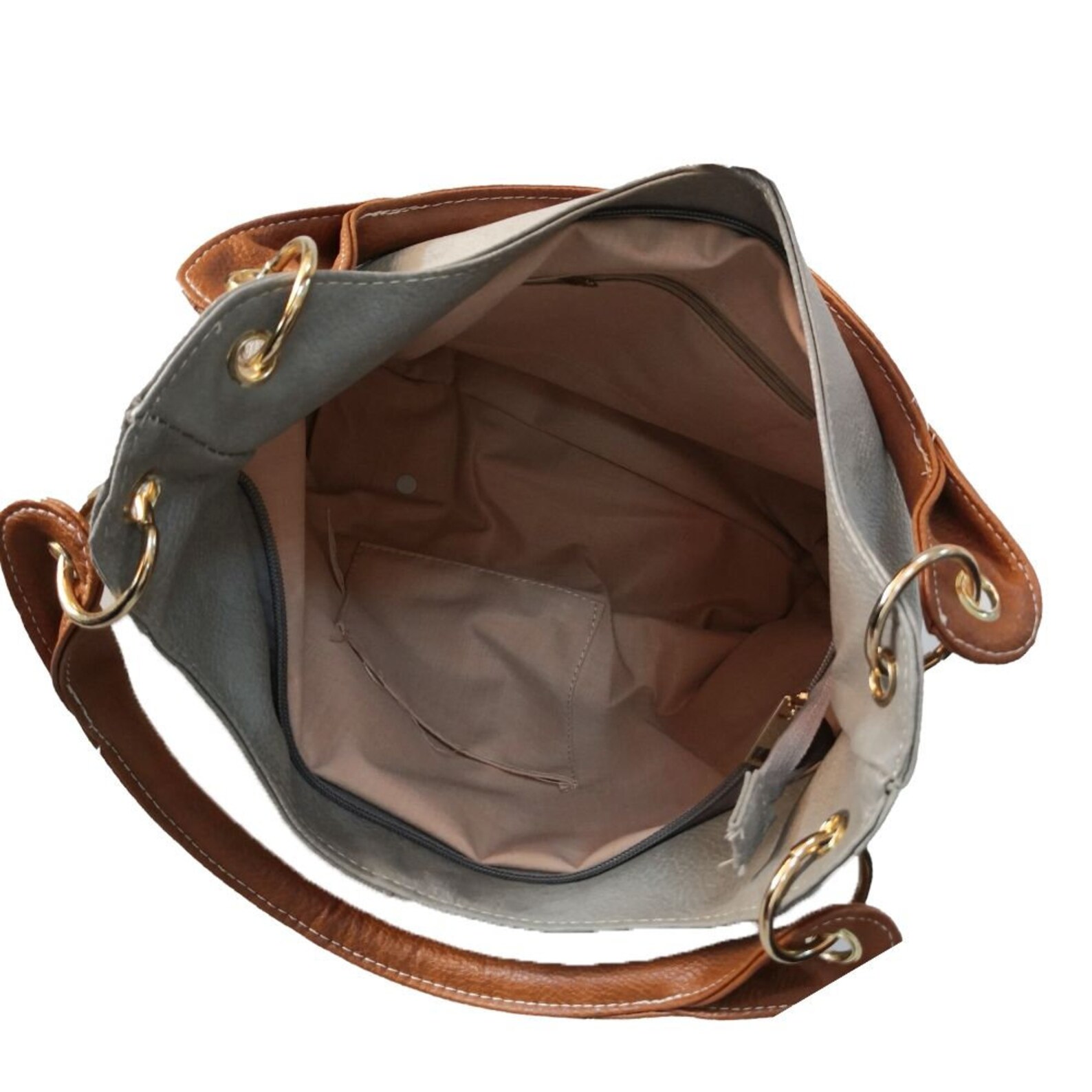 Jewel Embellished Leather Tote Bag Handbag Beige Grey Etsy UK