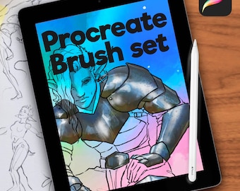 Procreate Brush Set - Metall-Wiedergabe