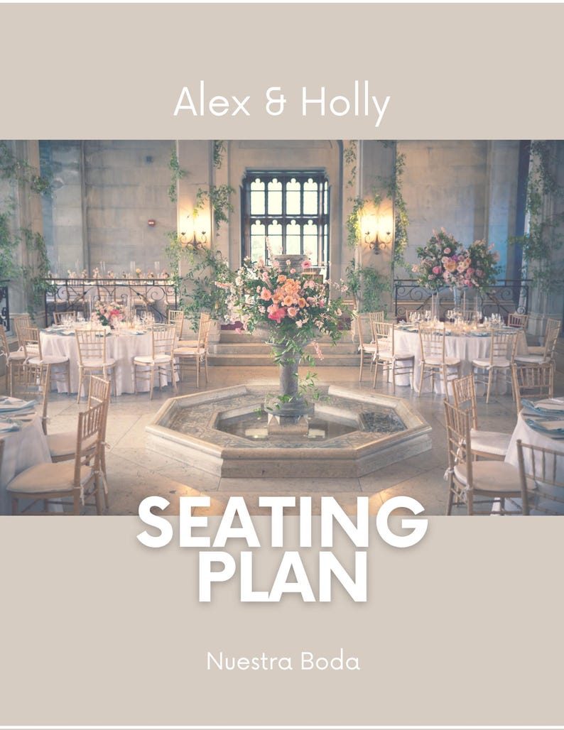 Printable Wedding Table Seating Chart Template, Event Table Seating ...