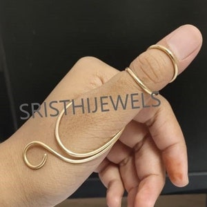 Arthritis finger splint for bending sideways lateral deviation sterling silver 925, brass or copper ring for Ehlers Danols, Mothers day gift