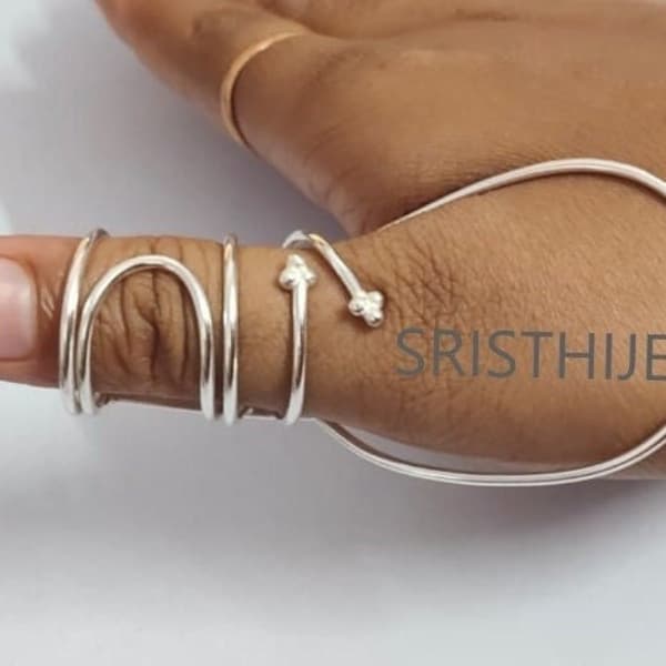 Arthritis Ring, Thumb Ring, Splint Knuckle Ring, Brass Ring for Women, Simple Midi Ring, Statement Ring, Splint Ring, Mothers Day Gift