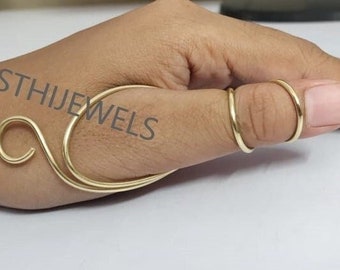 Arthritis finger splint for bending sideways lateral deviation sterling silver 925, brass or copper ring for Ehlers Danols, Mothers day gift