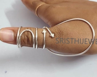 Arthritis Ring, Thumb Ring, Splint Knuckle Ring, Brass Ring for Women, Simple Midi Ring, Statement Ring, Splint Ring, 30Day Gift