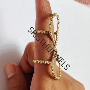 Arthritis finger splint for bending sideways lateral deviation sterling silver 925, brass or copper ring for Ehlers Danols, EDS