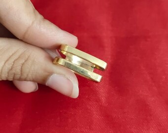 Square Ring, 2 Line Ring, Modern Ring, Statement Ring, Minimal Ring, Double Bar Ring, Gift For Her, Handmade Ring, Boho Ring,Minimalist Ring