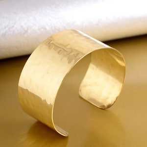 Antikguld HAMMERAD manschettarmband, Arm Candy Party, Boho Modern Minimalistisk Abstrakt Manschettarmband Armbandssmycken, Present till henne