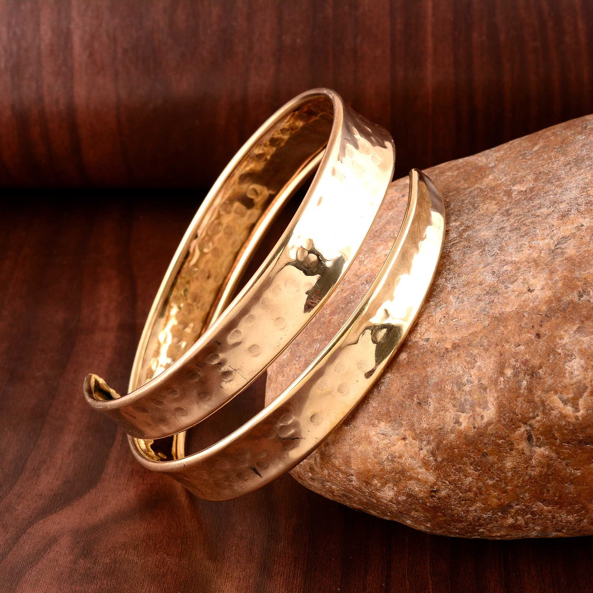Hammered Gold Arm Band , Arm Cuff , Upper Arm Band, Arm Cuff , Minimalist