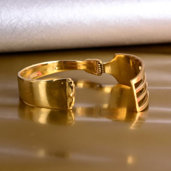 Wide gold cuff bracelet discount