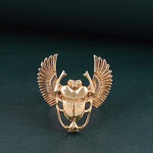Gold scarab ring, gold scarab beetle ring, hieroglyphics ring, gold Egyptian scarab ring, alchemist ring, brass scarab ring, Valentine gifts
