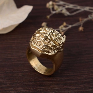 lucky ring!!!! Shawn Crahan Slipknot, rock, death metal, Mike Thompson, Corey Taylor, James Root, Chris Fehn, Monster Ring, Halloween Gifts