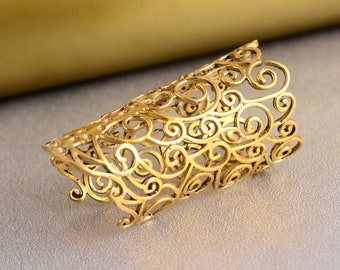 Mandala Ring, Gold Mandala Ring, Ring for Her, Minimalist Ring, Statement Ring, Mandala Jewelry, Christmas Ring