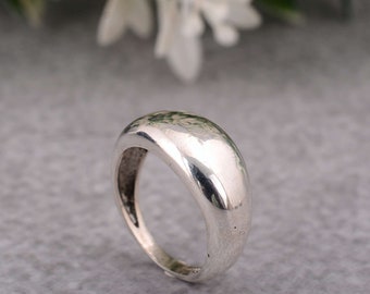 Dome Ring, Sterling Silver Dome Ring, Chunky Silver Ring, Statement Dome Ring, Chunky Dome Ring, Minimalist Jewelry, Dainty Ring