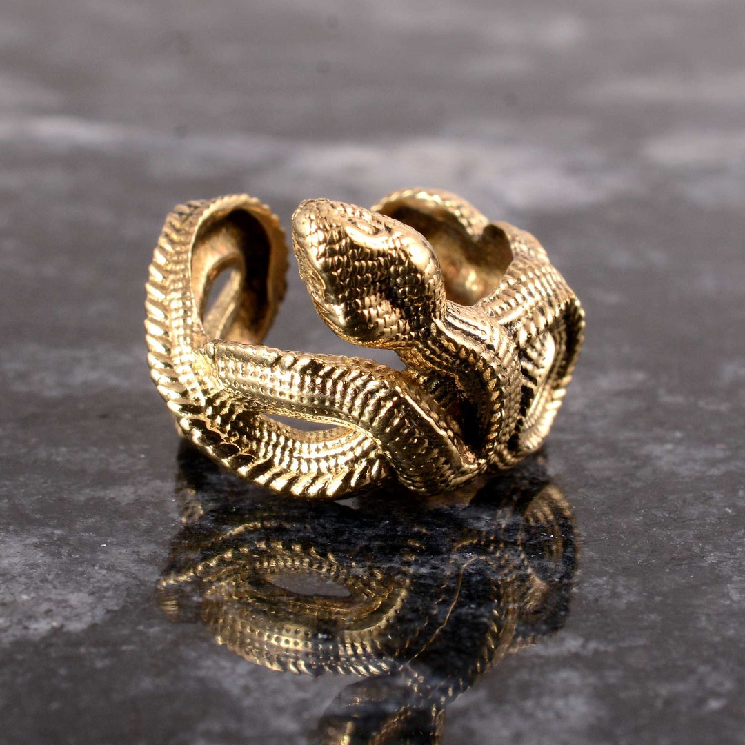 Snake Ring Adjustable Serpent Ring Twisted Snake Ring Vintage