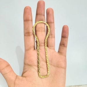 Arthritis finger MCP splint yellow brass, EDS splint ring, Large ring