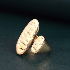 Chunky Gold Statement Ring, Adjustable Geometric Ring, Open Ring, Rings for Women, Birthday Gift, Thumb ring, Mothers Day Gift, Gift For Her