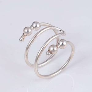 Arthritis finger splint for lateral deviation adjustable sterling silver 925 or yellow brass, for EDS, Handmade Jewelry