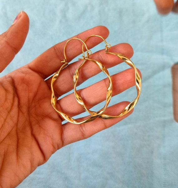 Orecchini a cerchio diametro 30 mm in Acciaio con vera placcatura