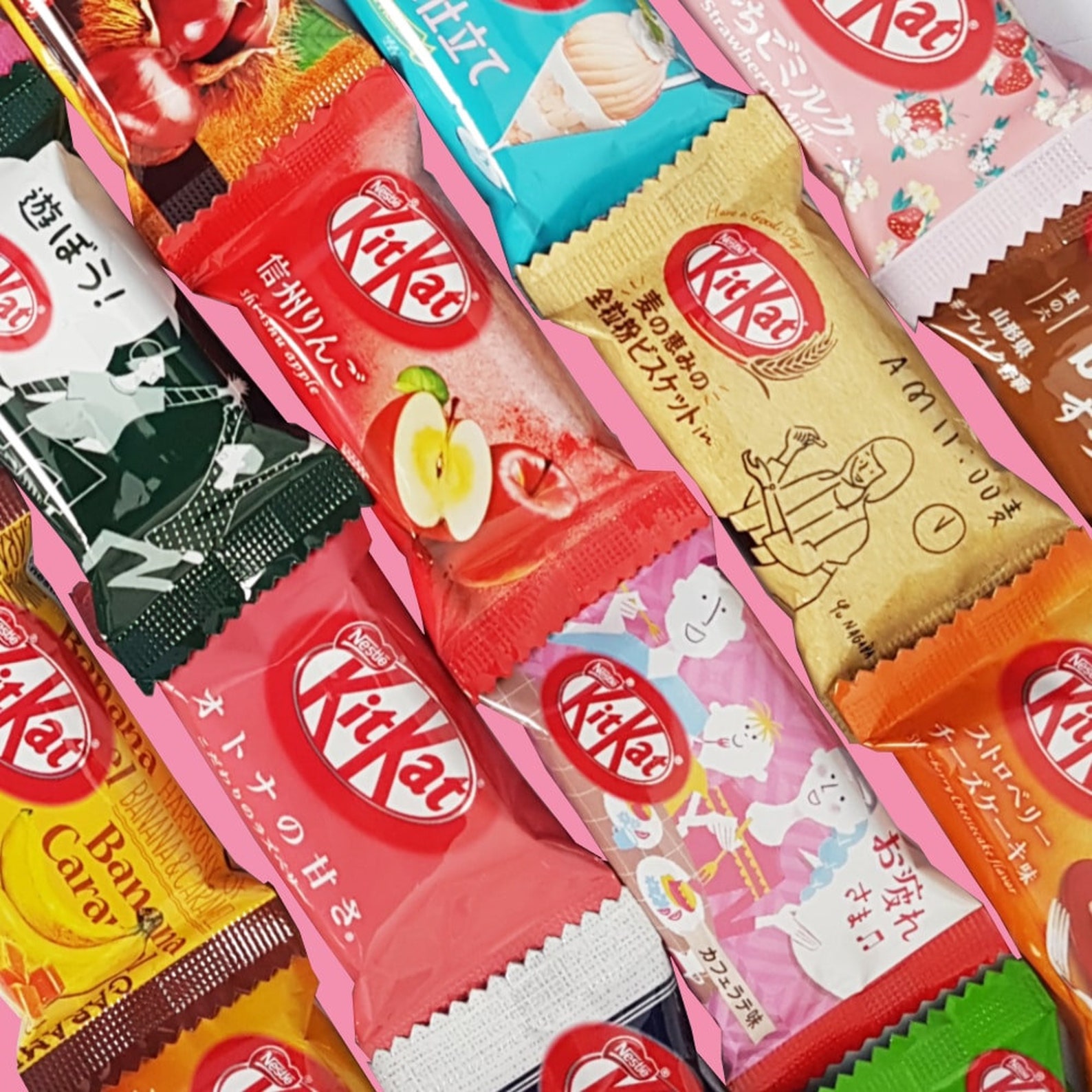 30 Japanese mini Kitkat 20 different flavors Kit Kat 1L Etsy