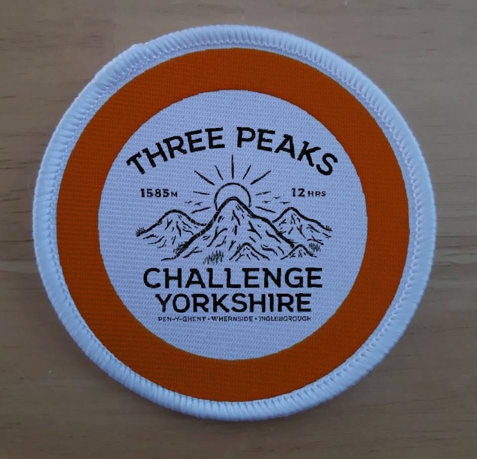 Yorkshire Three Peaks Challenge Patch Badge Etsy.de