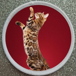 3 Inch Bengal Cat Sublimation Patch badge