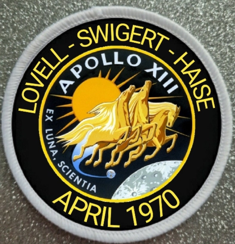Toppa Ricamata TERMOADESIVA Patch APOLLO 11 50th YEAR ANNIVERSARY 'THE EAGLE HAS LANDED' PATCH 10cm