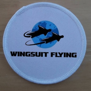 Wing suit patch badge