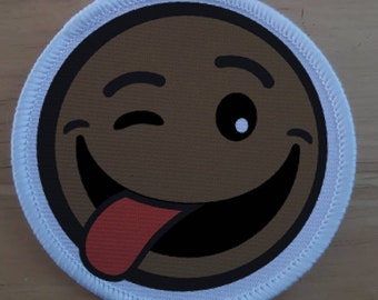 Smiley Emoji patch badge