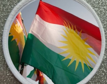 3 Inch Kurdistan Patch Badge - Made in the UK