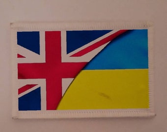 UK Stand With Ukraine The Peoples War Patch Badge - Made in the UK