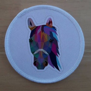 Horse sublimation patch badge