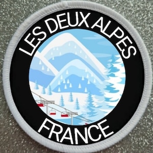 Insigne 3 pouces de la station de ski des Deux Alpes, France