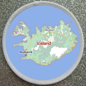 3-Zoll Island Map Style Abzeichen