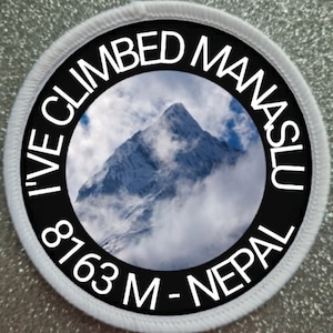 Manaslu Nepal 3 Inch Mountain patch badge