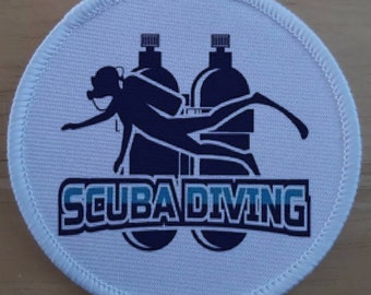 PVC Scuba Dive Diver Down Flag Patch Badge For Backpack Gear Bag Jacket Vest 