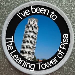 Leaning Tower of Pisa Italy 3 Inch patch badge