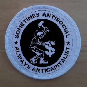 Anti Capitalism Patch Badge
