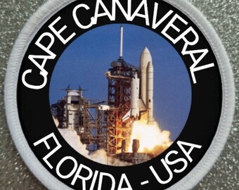3 Inch Cape Canaveral Florida USA Sublimation printed patch badge