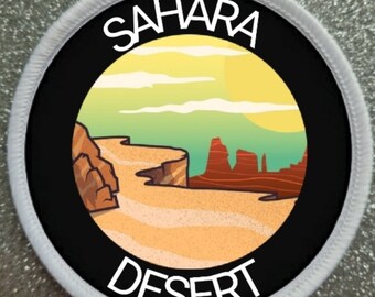 Sahara Desert 3 Inch Sublimation Patch Badge