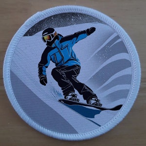 Snowboard patch badge