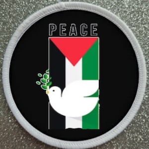 Peace Palestine Gaza 3 Inch patch badge - Made in the UK