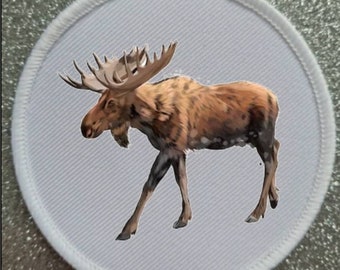 3 Inch Moose Forest Animal patch badge