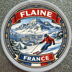 3 Inch Flaine Ski Resort France Patch Badge